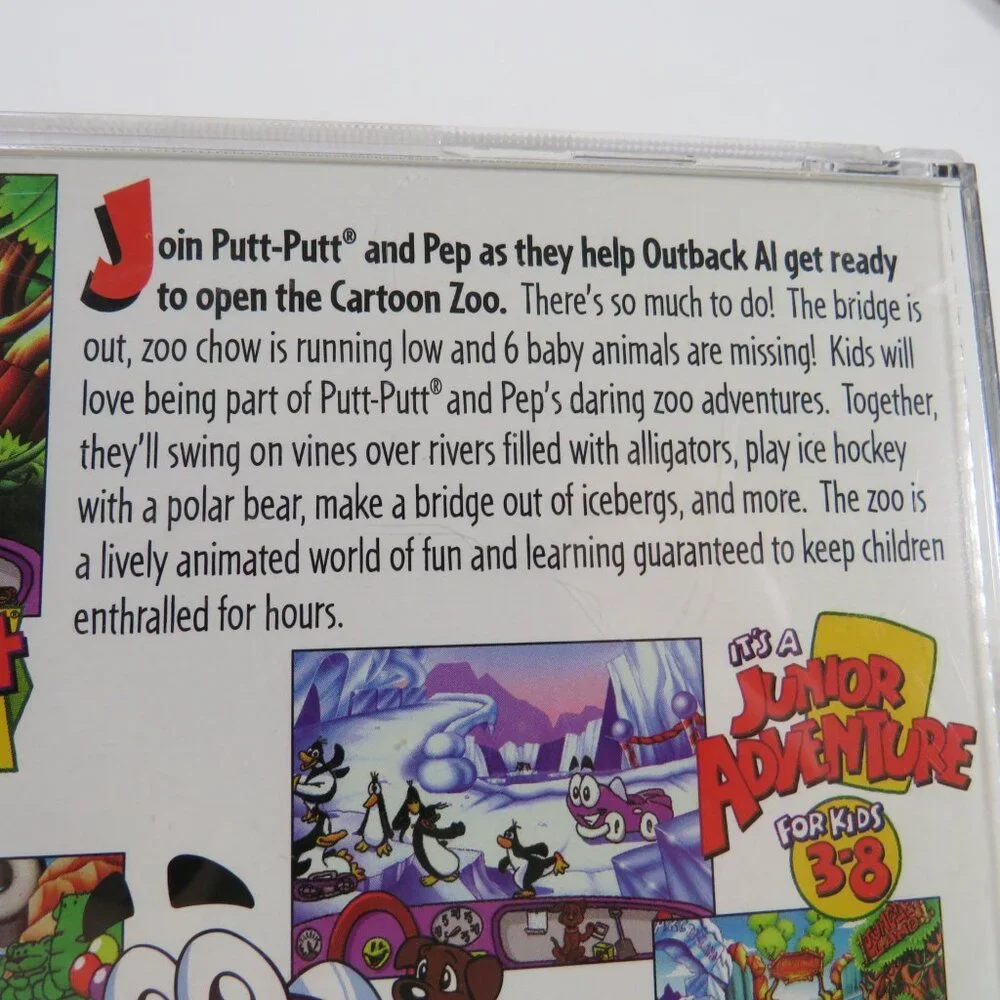Putt-Putt Saves the Zoo Computer Game OUT OF DATE SOFTWARE
